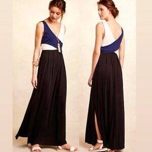 “MAEVE” Anthropologie Elysian Colorblock Maxi Dress